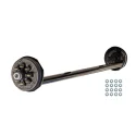 Essieu De Remorque Simple Surbaissé De 4" Avec Freins Électriques 8 Goujons 7000lb HD
