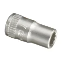 12-Point Chrome Socket 1/4" Dr. x 7 mm MET - Genius 232507
