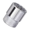 12-Point Chrome Socket 3/8" Dr. x 16 mm MET - Genius 333216