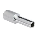 Douille chromée profonde 12 pans 1/2" x 23 mm MET - Genius 437823