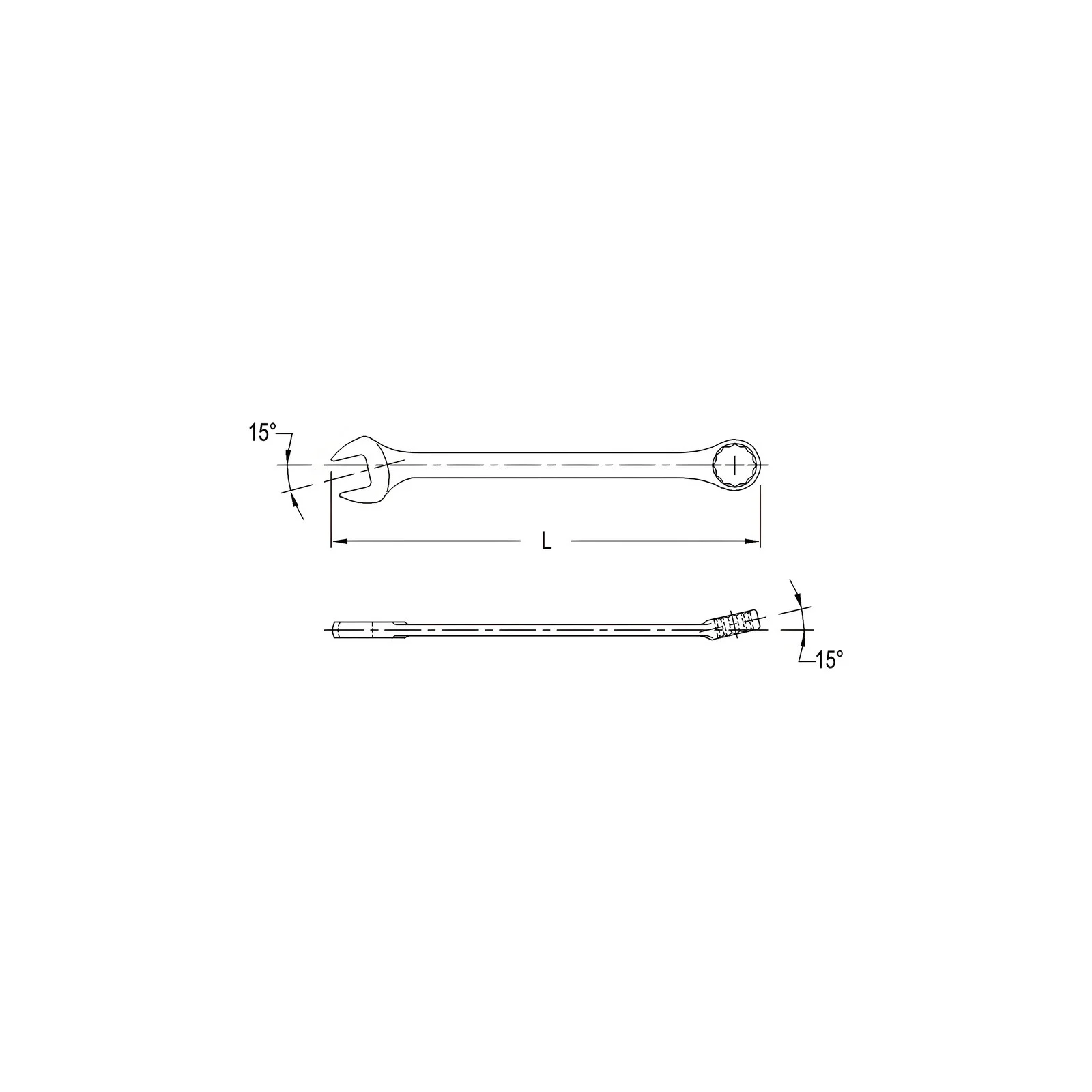 Clé combinée fini mat MET 11mm Genius 726011