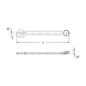 Genius 737016 SAE Matt finish combination wrench 1/2"