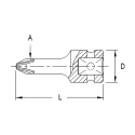Genius 4460R03 Phillips impact socket No.3 x 60mm x 1/2" Dr.