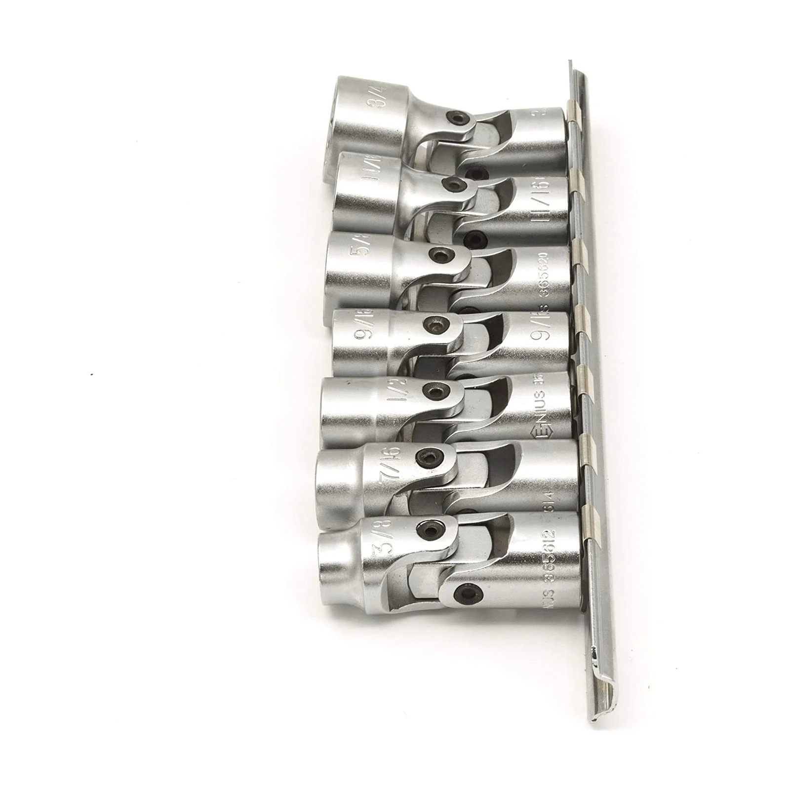 Genius US-307S SAE universal socket set (7 pieces) x 3/8" to 3/4" x 3/8" Dr.