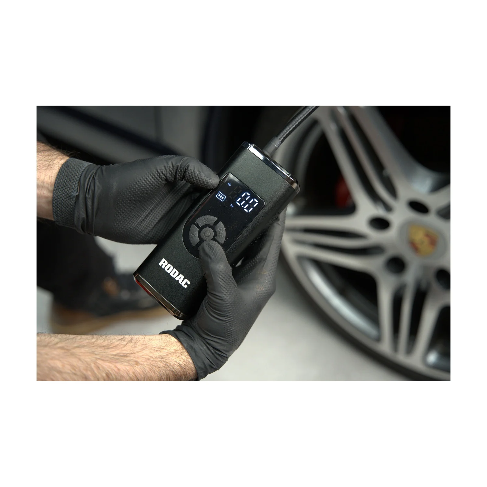 Rodac Digital Tire Inflator 5-in-1 Rechargeable