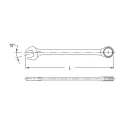 Clé à cliquet combinée MET 22mm Genius 768522
