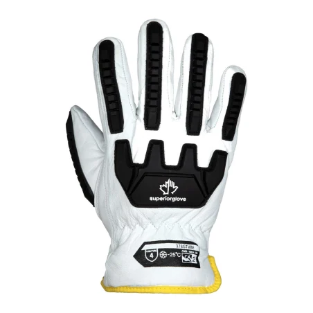 Gants d'hiver doublés anti-impact en cuir de chèvre Endura 378GTVBE (12 paires)