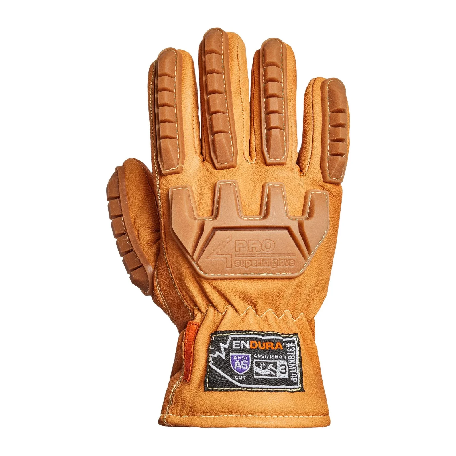 Endura Pro 378KMT4P Waterproof Winter Leather Cut and Impact Resistant Gloves (1 pair)