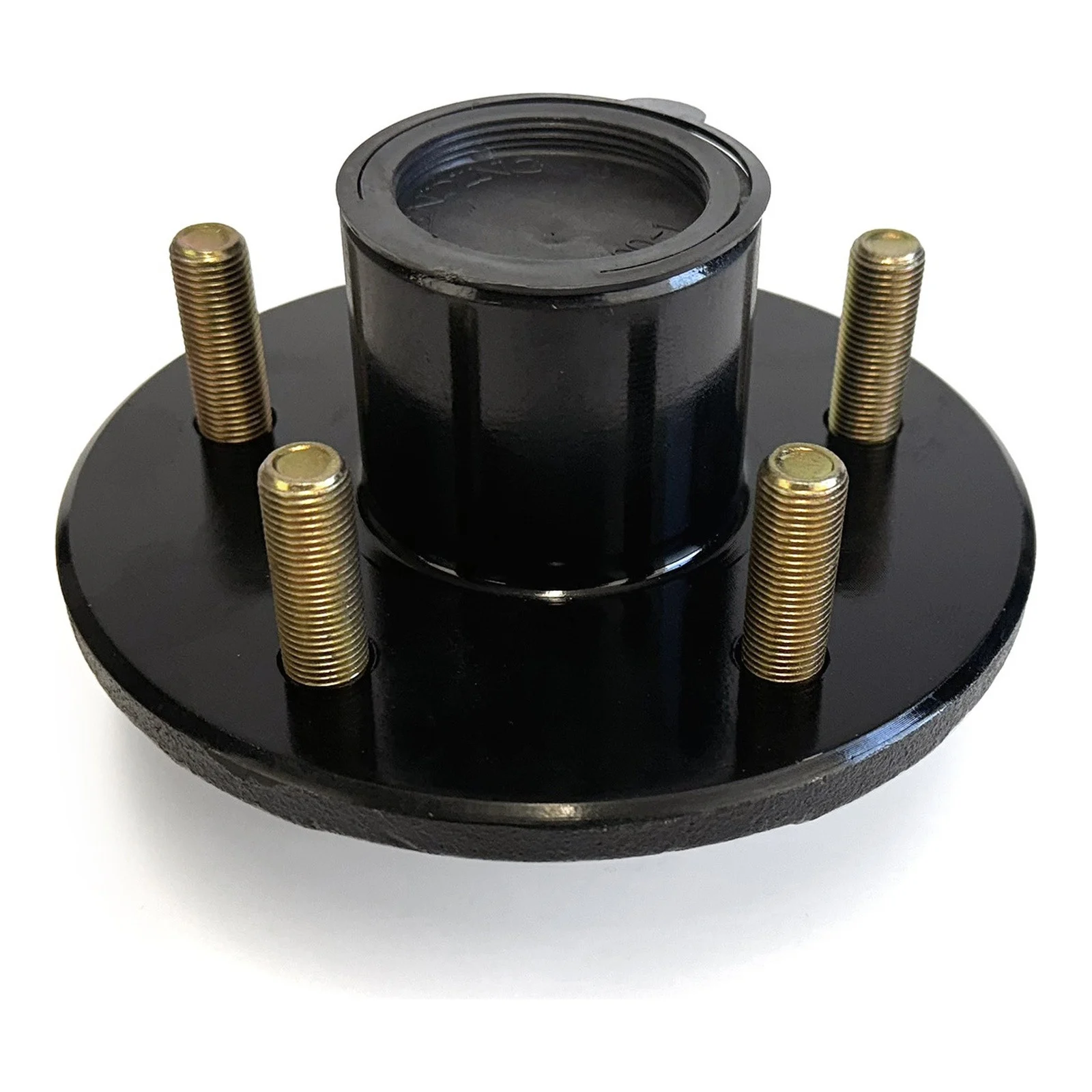 Complete pre-greased 5 studs 2000lb hub kit 4.5" diameter for 1" spindle