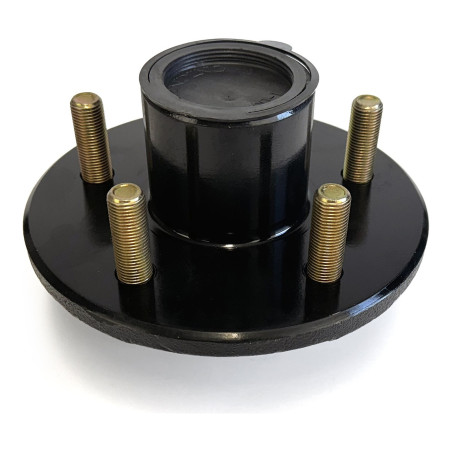 Complete pre-greased 5 studs 2000lb hub kit 4.5" diameter for 1" spindle