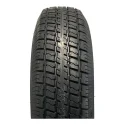Castle Rock Radial 235/80R16 10 Ply Tire on 6 holes White Rally Rim