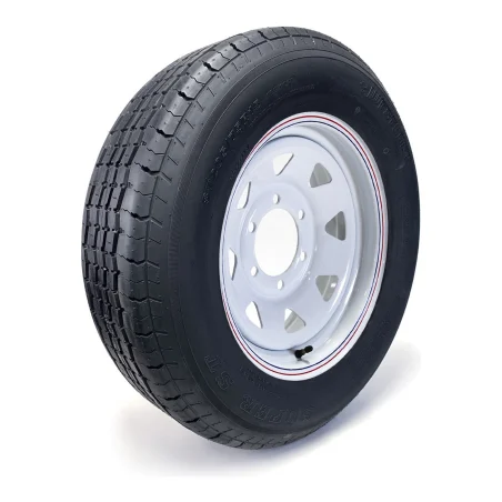 Westlake Radial 205/75R15 8 Ply Tire on 6 holes White Rally Rim