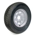 Pneu Radial Castle Rock 205/75R14 8 Plis sur Jante Rally Blanche 5 trous