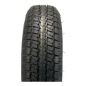 Pneu Radial Castle Rock 205/75R14 8 Plis sur Jante Rally Blanche 5 trous