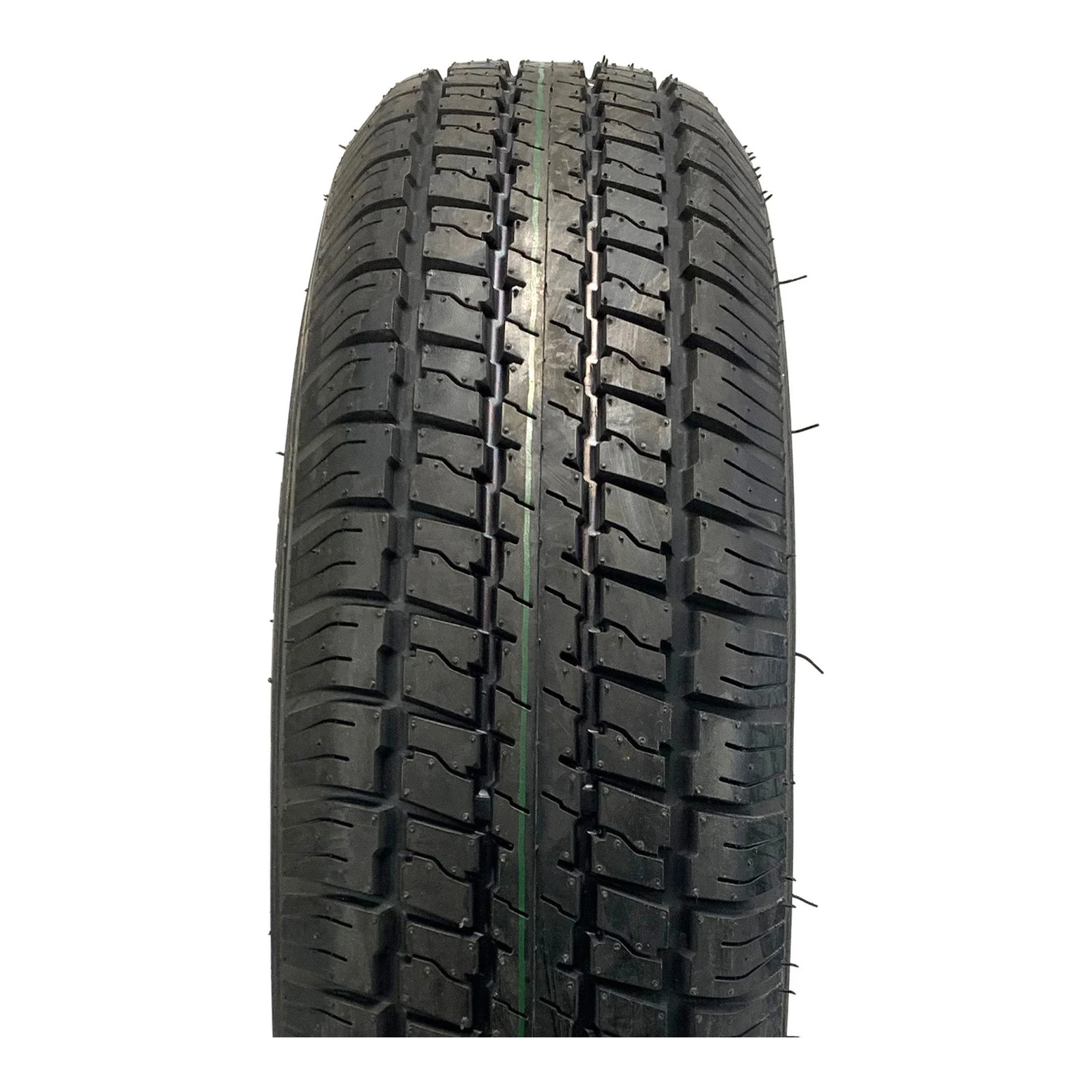 Castle Rock Radial 205/75R14 8 Ply Tire on 5 holes White Rally Rim