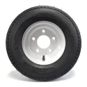 Hakuba 4.80-8 6 Ply Tire on 5 holes White Rim