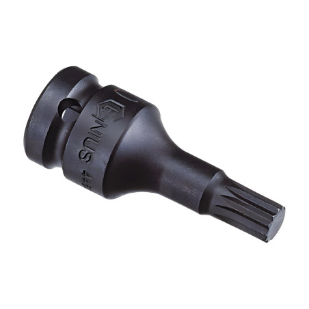 Genius 4476T14 Triple square impact head driver M14 x 76mm x 1/2" Dr.